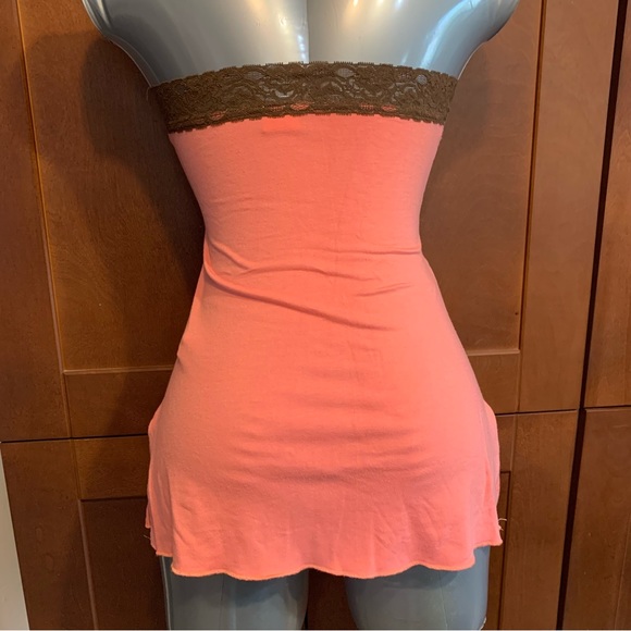 SALE!! Vintage Coral halter with side slit - Picture 2 of 11